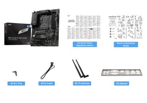 MSI PRO B760-P WiFi DDR4 ProSeries Motherboard (Supports 12th/13th/14th Gen Intel Processors, LGA 1700, DDR4, PCIe 4.0, M.2, 2.5Gbps LAN, USB 3.2 Gen2, HDMI/DP, Wi-Fi 6E, Bluetooth 5.3, ATX) - Image 5