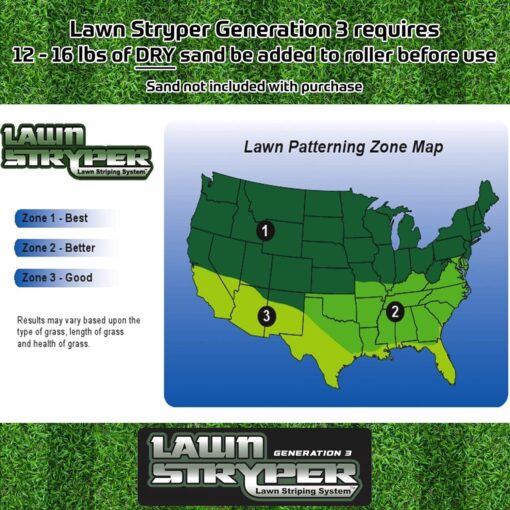 Lawn Stryper - Lawn Striping System – UNIVERSAL FIT - Works with Most 20”-22” Gas & Battery Residential Walk-Behind Mowers (Mounting Brackets for over 40 Major Brands Included in Box – See List Below) - Image 2