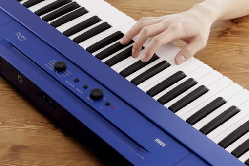 Korg Liano Portable 88-key Digital Piano w/ Semi-Weighted Keys, Bass Reflex Speakers and includes a Sustain Pedal & Power Adapter - Blue - Image 6