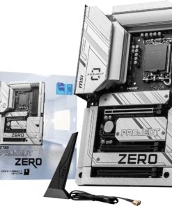 MSI Z790 Project Zero Gaming Motherboard (Support 14th/13th/12th Gen Intel Processors, LGA 1700, DDR5, PCIe 5.0, M.2 Slots, 2.5Gbps LAN, USB 3.2 Gen2, HDMI/DP, Wi-Fi 7, Bluetooth 5.4, ATX)