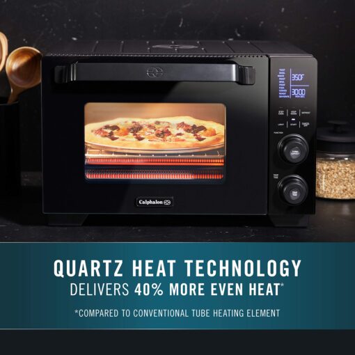 Calphalon Performance Cool Touch Toaster Oven with Turbo Convection, Large (2106488), Black/Silver - Image 6