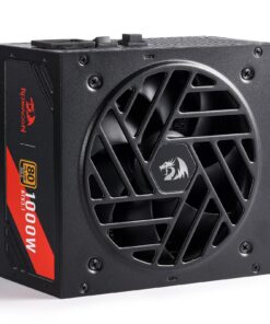 Redragon RGMS-1000W PRO 80+ Gold 1000 Watt Power Supply w/Upgraded ATX 3.1 & PCIe 5.1 Fully Modular, Compact 150mm Size, Smart ECO Low Noise Fan, 100% Japanese Capacitors, Full Mod Cables