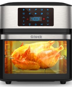 Air Fryer Oven Large 20 QT, 10-in-1 Air Fryer Toaster Combo with Window for Family, Airfryer Oven with Rotisserie Racks & Cookbook, ETL Certified