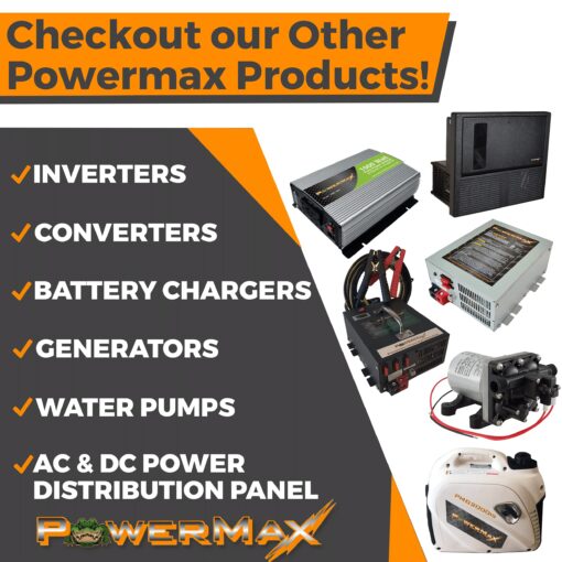 PowerMax PMBC-75 75 Amp 12V Battery Charger with Clamps - Image 3