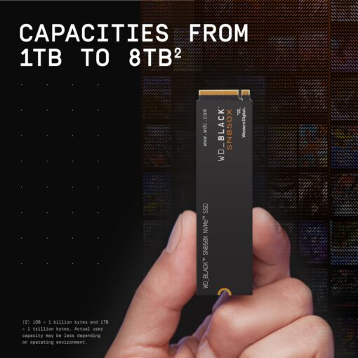 WD_BLACK 4TB SN850X NVMe Internal Gaming SSD Solid State Drive - Gen4 PCIe, M.2 2280, Up to 7,300 MB/s - WDS400T2X0E - Image 4