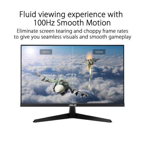 ASUS 24” (23.8-inch viewable) Eye Care Monitor (VY249HF) - Full HD, IPS, 100Hz, IPS, SmoothMotion, 1ms, Adaptive Sync, Blue Light Filter, Flicker Free, HDMI, VESA Mountable, 3 Year Warranty - Image 6