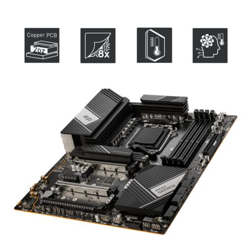 MSI PRO X670-P WiFi ProSeries Motherboard (AMD AM5, DDR5, PCIe 4.0, SATA 6Gb/s, M.2, USB 3.2 Gen 2, Wi-Fi 6E, HDMI/DP, ATX) (Renewed) - Image 5