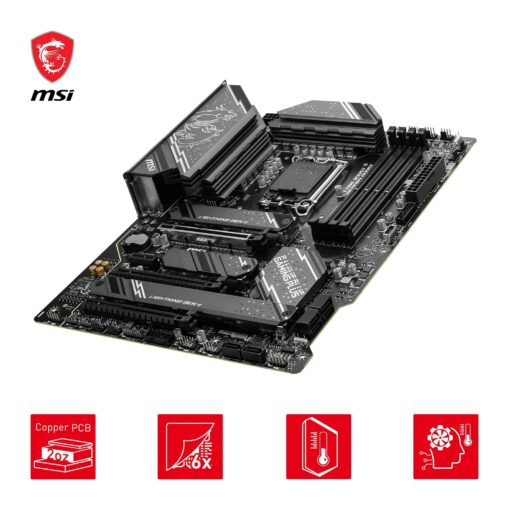 MSI Z790 GAMING PLUS WIFI Motherboard, ATX - Supports Intel 14th, 13th & 12th Gen Core Processors, LGA 1700 - DDR5 Memory Boost 7200+MHz/OC, 1 x PCIe 5.0 x16, 4 x M.2 Gen4, 2.5G LAN, Wi-Fi 6E - Image 5