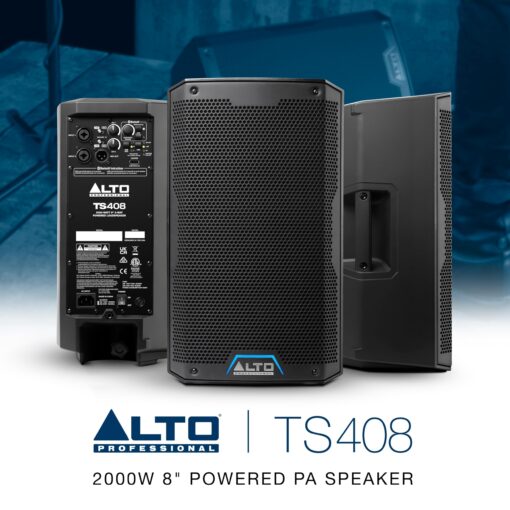 Alto Professional TS408 - 2000W 8" Powered PA Speaker with 3 Channel Mixer, Bluetooth Streaming, Wireless Loudspeaker linking, DSP and Alto App - Image 14
