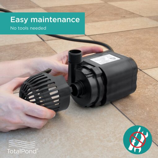 TotalPond 1200 GPH Waterfall Pump, Black - Image 4