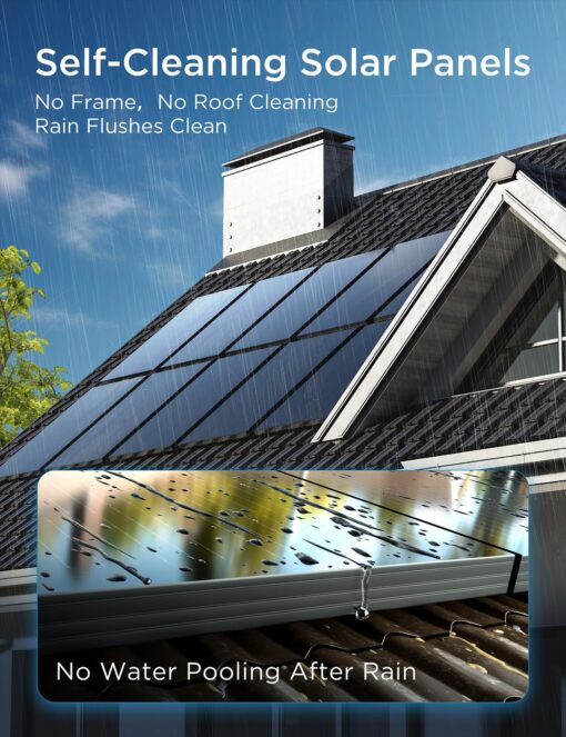 STAR 200 Watt Solar Panel,2PCS 100W 12/24V Solar Panels with Full-Screen Design & Maintenance-Free,25% High-Efficiency Monocrystalline,Reliable Power for RV,Marine, Roof,Home,and Off-Grid - Image 5