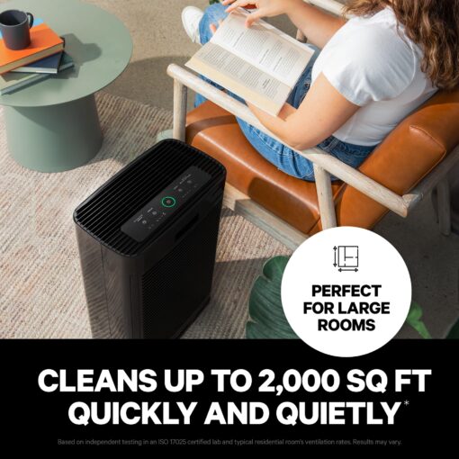 PuroAir 400 HEPA Air Purifiers for Home Large Rooms - Covers 2,000 Sq Ft - Filters Up To 99.9% of Pollutants, Smoke, Pollen, Dust, and VOCs - Quiet HEPA Air Filter - Air Purifiers for Bedroom - Image 6