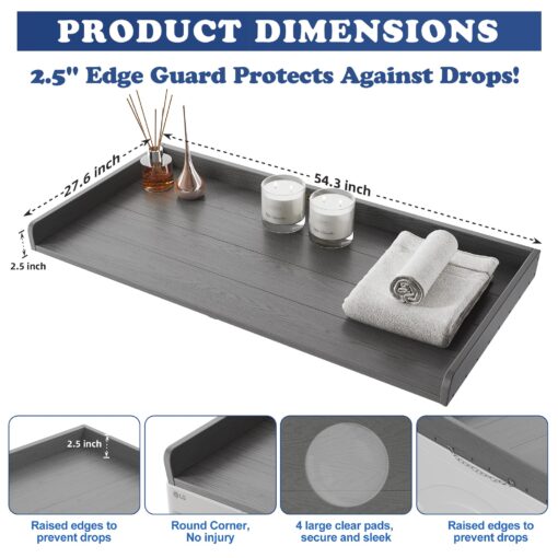 ClimbHope Washer Dryer Countertop HDPE No Installation - Washer and Dryer Topper Covers for The Top Laundry Room Organization and Storage Waterproof - Image 6