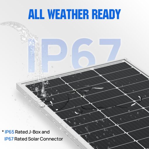 ECO-WORTHY 400W Solar Panels 4pcs 100 Watt 18V Monocrystalline Solar Panel Module for Off Grid PV Power for Home, Camping, Boat, Shed Farm, RV,12V Battery,2-Pack 2 * 100W - Image 4