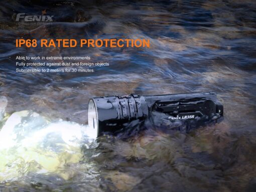 Fenix LR35R Super Bright Rechargeable Flashlight, 10000 Lumen Long Throw and High Lumen with Batteries and Lumentac Organizer - Image 4