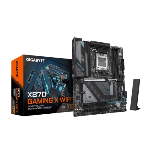 GIGABYTE X870 Gaming X WIFI7 AMD AM5 LGA 1718 Motherboard, ATX, DDR5, 3X M.2, PCIe 5.0, USB4, WIFI7, 2.5GbE LAN, EZ-Latch, 5-Year Warranty