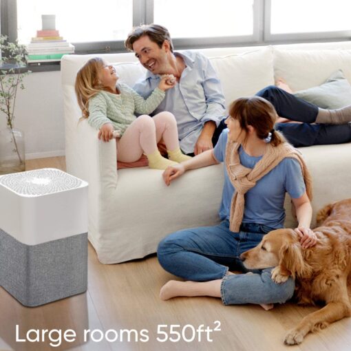 BLUEAIR Air Purifier Large Room, Air Cleaner for Dust Pet Dander Smoke Mold Pollen Bacteria Virus Allergen, Odor Removal, for Home Bedroom Living Room, Washable Pre Filter, HEPASilent, Blue 211+ Auto - Image 6