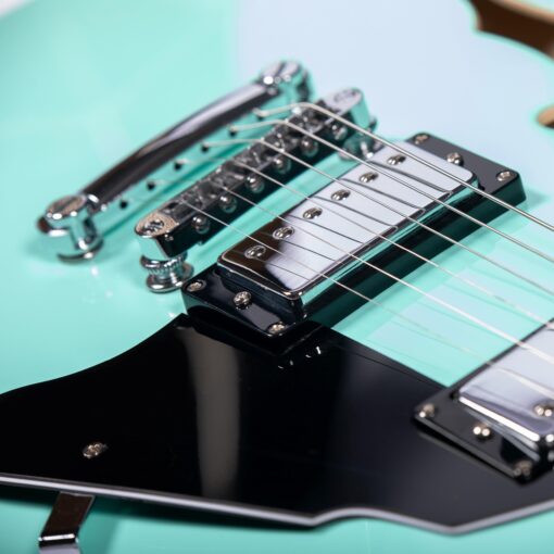 Redid Semi-Hollow Body Electric Guitar RD-100 Jazz Guitar with F-Hole,Maple neck,humbucker Pickups(Green) - Image 6