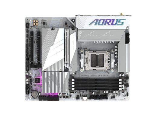 GIGABYTE B650E AORUS Elite X AX ICE AM5 LGA 1718 AMD B650 ATX Motherboard with 5-Year Warranty, DDR5, 3X M.2, PCIe 5.0, USB 3.2 Gen2X2 Type-C, WiFi 6E, 2.5GbE LAN, Q-Flash Plus, EZ-Latch Plus - Image 4