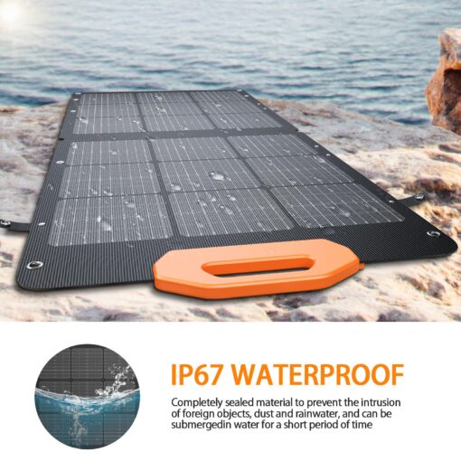 GRECELL 100W Solar Panel for Power Station Generator, 21.5V Portable Foldable Solar Panel with Fast Charger and Adjustable Kickstand Solar Cell Charger for Outdoor Camping RV Van Travel - Image 5