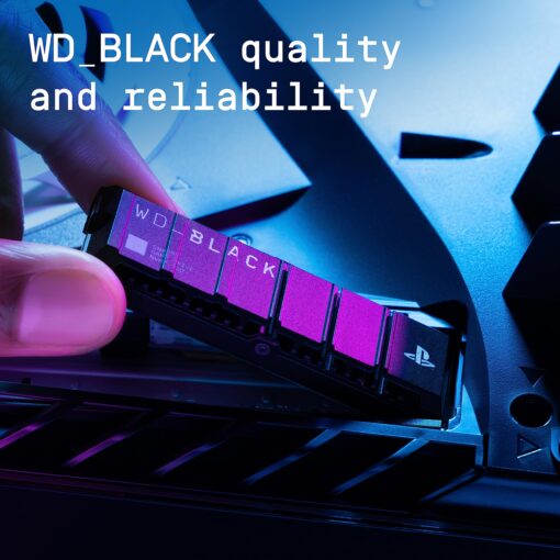 WD_BLACK 2TB SN850P NVMe M.2 SSD Officially Licensed Storage Expansion for PS5 Consoles, up to 7,300MB/s, with heatsink - WDBBYV0020BNC-WRSN - Image 2