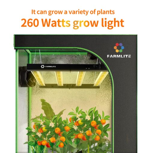 FARMLITE Grow Light LED Grow Lights for Indoor Plants Full Spectrum Growing Light Plant Hanging Growing Lamps Seedling Daisy Chain Dimmable Board 4x4ft Coverage (260watts) - Image 5