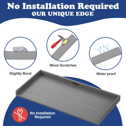 ClimbHope Washer Dryer Countertop HDPE No Installation - Washer and Dryer Topper Covers for The Top Laundry Room Organization and Storage Waterproof - Image 5