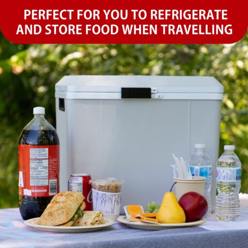 Koolatron Portable Cooler - Electric Lunch Cooler For Car, Camping, Travel, 12 V Insulated Hard Sided Refrigerator For Vehicle, Boat, Truck, Warming & Cooling, Cools Drinks,Food For Road Trip, 29 qt - Image 3