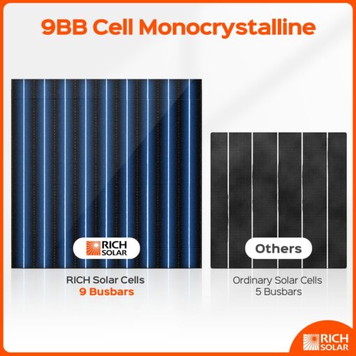 RICH SOLAR 200 Watt 12 Volt Monocrystalline Solar Panel 2 Pack of 9BB Cell 100W High Efficiency Solar Module Charge Battery for RV Trailer Camper Marine Off Grid - Image 6