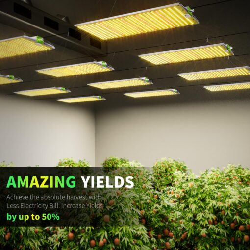 BESTVA 2025 Upgraded BP4000 LED Grow Light with High Yield Diodes & Dimmable Full Spectrum Plant Light for Indoor Plants Seedling Veg and Bloom Grow Lamp for 4x4 Grow Tent - Image 3