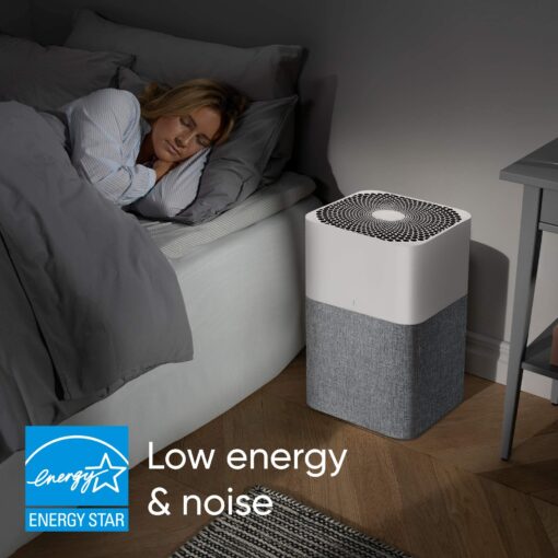 BLUEAIR Air Purifier Large Room, Air Cleaner for Dust Pet Dander Smoke Mold Pollen Bacteria Virus Allergen, Odor Removal, for Home Bedroom Living Room, Washable Pre Filter, HEPASilent, Blue 211+ Auto - Image 5