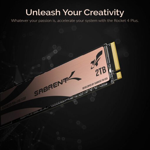 SABRENT 2TB Rocket 4 Plus NVMe 4.0 Gen4 PCIe M.2 Internal SSD Extreme Performance Solid State Drive R/W 7100/6600MB/s (Latest Version) (SB-RKT4P-2TB) - Image 6