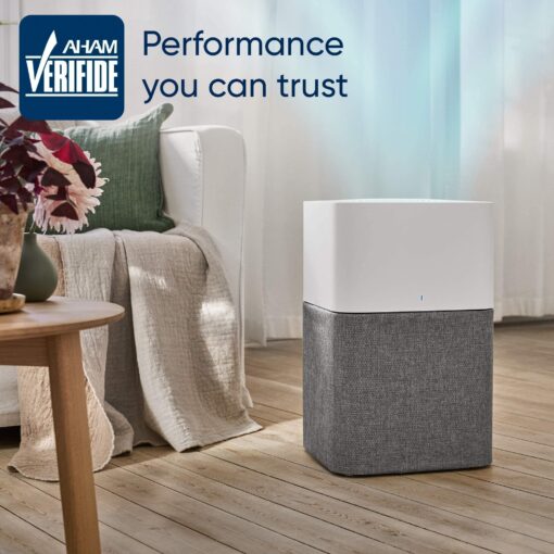 BLUEAIR Air Purifier Large Room, Air Cleaner for Dust Pet Dander Smoke Mold Pollen Bacteria Virus Allergen, Odor Removal, for Home Bedroom Living Room, Washable Pre Filter, HEPASilent, Blue 211+ Auto - Image 7