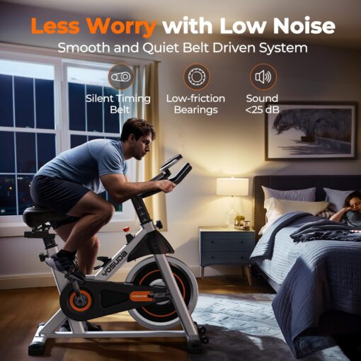 YOSUDA Indoor Cycling Bike - 2023 Version - Stationary Bike with Tablet Mount & Comfortable Seat Cushion - Image 6