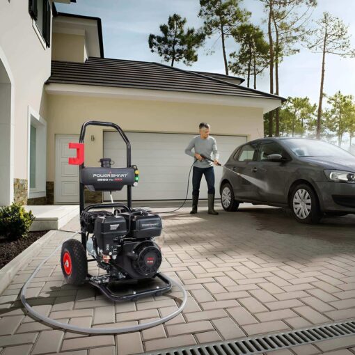 PowerSmart 3800 PSI Gas Pressure Washer with 208cc Engine, 2.5 GPM Flow Rate, 4500W Power, Onboard Soap Tank, Metal Spray Wand, and 5-Nozzle Set for Heavy-Duty Cleaning of Decks, Driveways - Image 5
