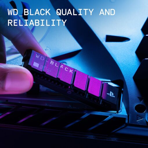 WD_BLACK 1TB SN850P NVMe M.2 SSD Officially Licensed Storage Expansion for PS5 Consoles, up to 7,300MB/s, with heatsink - WDBBYV0010BNC-WRSN - Image 2