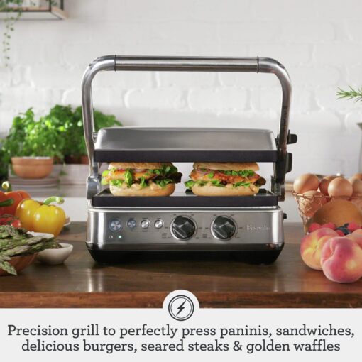 Breville BGR700BSS Sear and Press Grill, Brushed Stainless Steel - Image 7