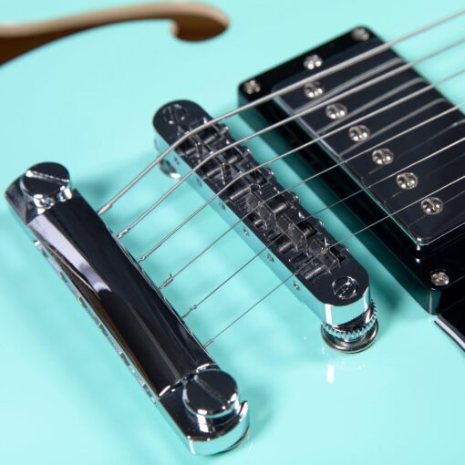Redid Semi-Hollow Body Electric Guitar RD-100 Jazz Guitar with F-Hole,Maple neck,humbucker Pickups(Green) - Image 5