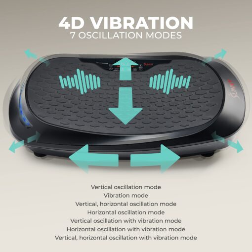Sunny Health & Fitness FITBOARD 4D Vibration Plate Premium Total Body Shaker Platform for Toning, Sculpting & Recovery, Vibration Plate Exercise Machine with Remote – SF-VP822058 - Image 8