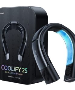 TORRAS COOLiFY 2S【Extended Battery Version】 Neck Air Conditioner 【28 Hrs Cooling】, Portable Personal Cooler Neck Fan, App Control Rechargeable Neck Fans that blow cold air for travel