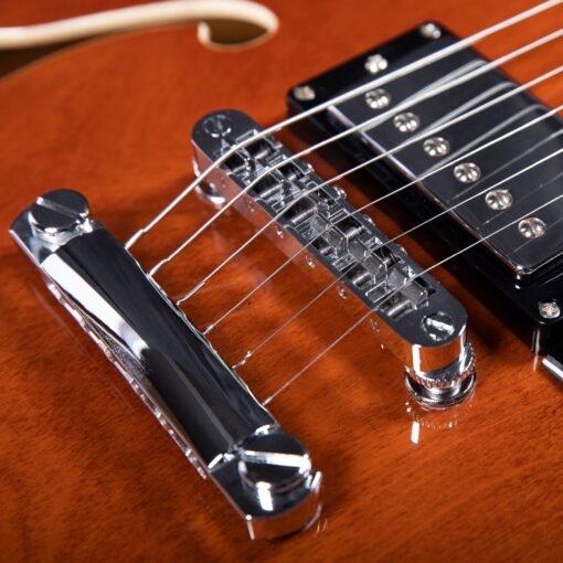 Redid Semi-Hollow Body Electric Guitar RD-100 Jazz Guitar with F-Hole,Maple neck,humbucker Pickups(Brown) - Image 6