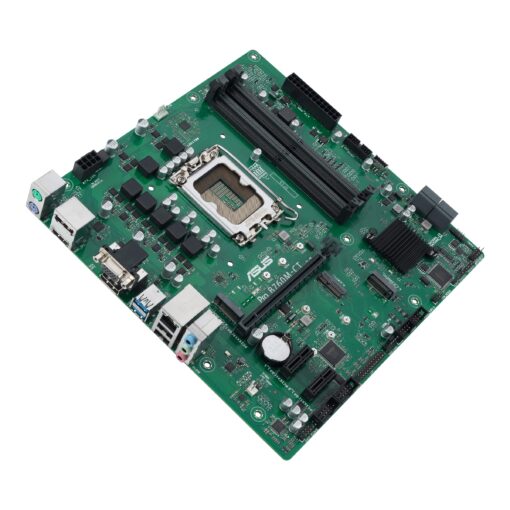 ASUS Pro B760M-CT-CSM Intel LGA1700(13th&12th Gen)mATX commercial motherboard,DDR5,PCIe 4.0,2xM.2 PCIe 4.0 slots,front USB 3.2 Gen 1 Type-C,D-Sub,TPM IC onboard,Q-LED Core,Mono-out header,SMBUS header - Image 3