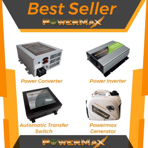PowerMax PMBC-75 75 Amp 12V Battery Charger with Clamps - Image 4