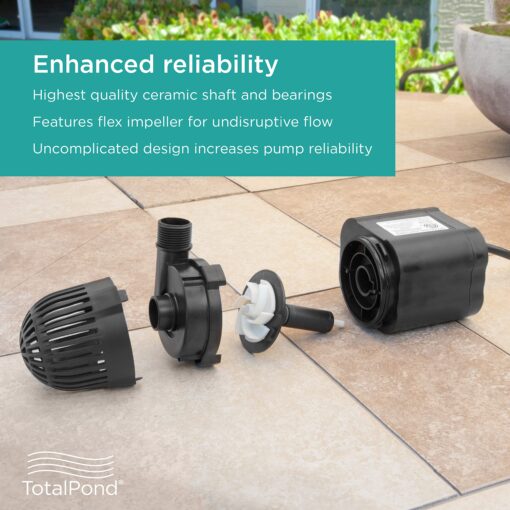 TotalPond 1200 GPH Waterfall Pump, Black - Image 7
