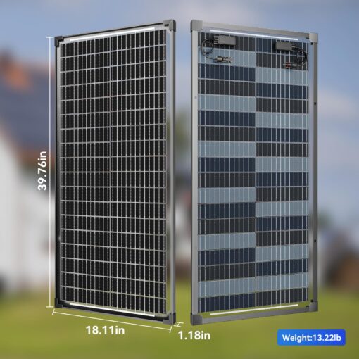 Bifacial 200W Solar Panels Kit Solar Panel with 30A PWM Charge Controller A+ Cell Cables Connectors Brackets Y Branch Adapter Cable for RV Boats Battery Marine Home Outdoor Off-Grid System - Image 7