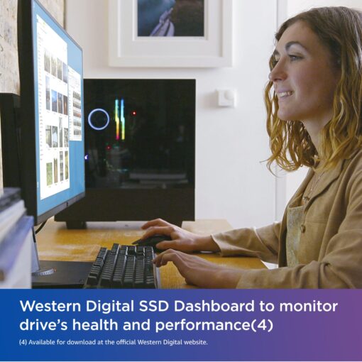 Western Digital 2TB WD Blue SN580 NVMe Internal Solid State Drive SSD - Gen4 x4 PCIe 16Gb/s, M.2 2280, Up to 4,150 MB/s - WDS200T3B0E - Image 5