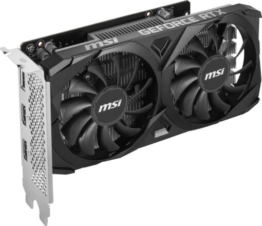 MSI Gaming RTX 3050 Ventus 2X 6G OC Graphics Card (NVIDIA RTX 3050, 96-Bit, Boost Clock: 1492 MHz, 6GB GDDR6 14 Gbps, HDMI/DP, Ampere Architecture) - Image 3