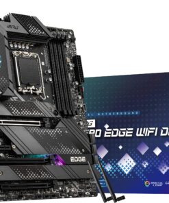 MSI MPG Z690 Edge WiFi DDR4 Gaming PC Motherboard (ATX, 12th Gen Intel Core, LGA 1700 Socket, DDR4, PCIe 4, CFX, M.2 Slots, Wi-Fi 6E) Intel Computer Motherboards (Renewed)