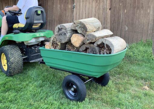 Tow Barrow Dumping Lawn and Garden Utility Trailer, 6.5 Cubic Foot - Image 4