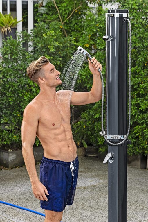Bestway Flowclear SolarFlow 9 Gal Solar-Heated Outdoor Shower | Portable, Outside Shower Station Fixture | Great for Camping, Pool Area, Beach House - Image 8
